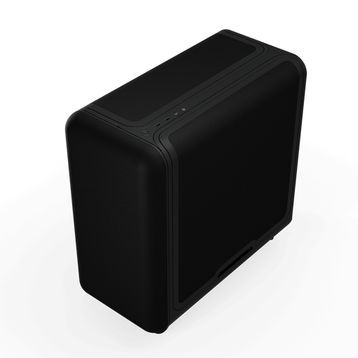 HYTE X50 Air Pitch Black Mid Tower Gaming Case - Black 